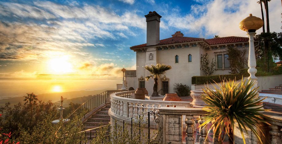 Hearst Castle at Sunset