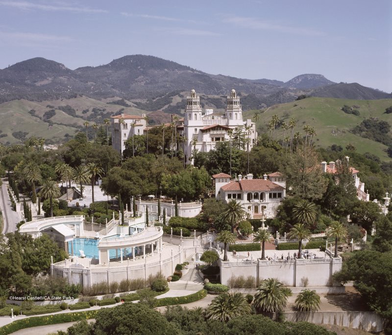 Hearst Castle Aerial View Visit San Simeon