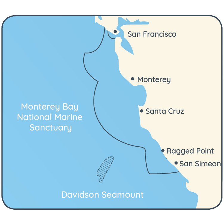 Monterey Bay National Marine Sanctuary Map 