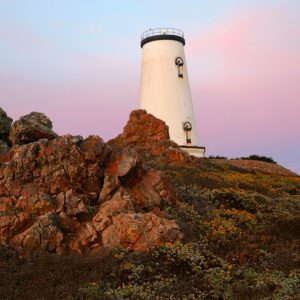 Piedras Blancas Lighthouse at Sunset, San Simeon, CA Piedras Blancas Lighthouse at Sunset, San Simeon, CA