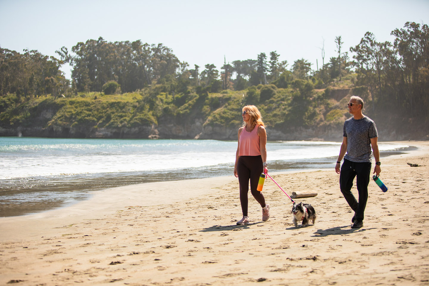 San Simeon Couple Hiking