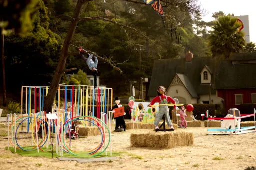 Fun Playground of Scarecrows