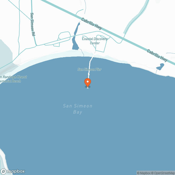 Map showing San Simeon Bay Pier. Click opens new tab in Google Maps.